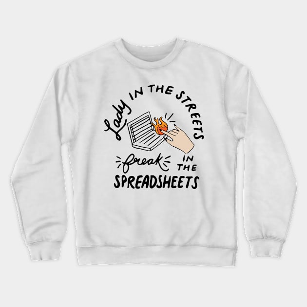 Spreadsheets Crewneck Sweatshirt by CreativeShirt